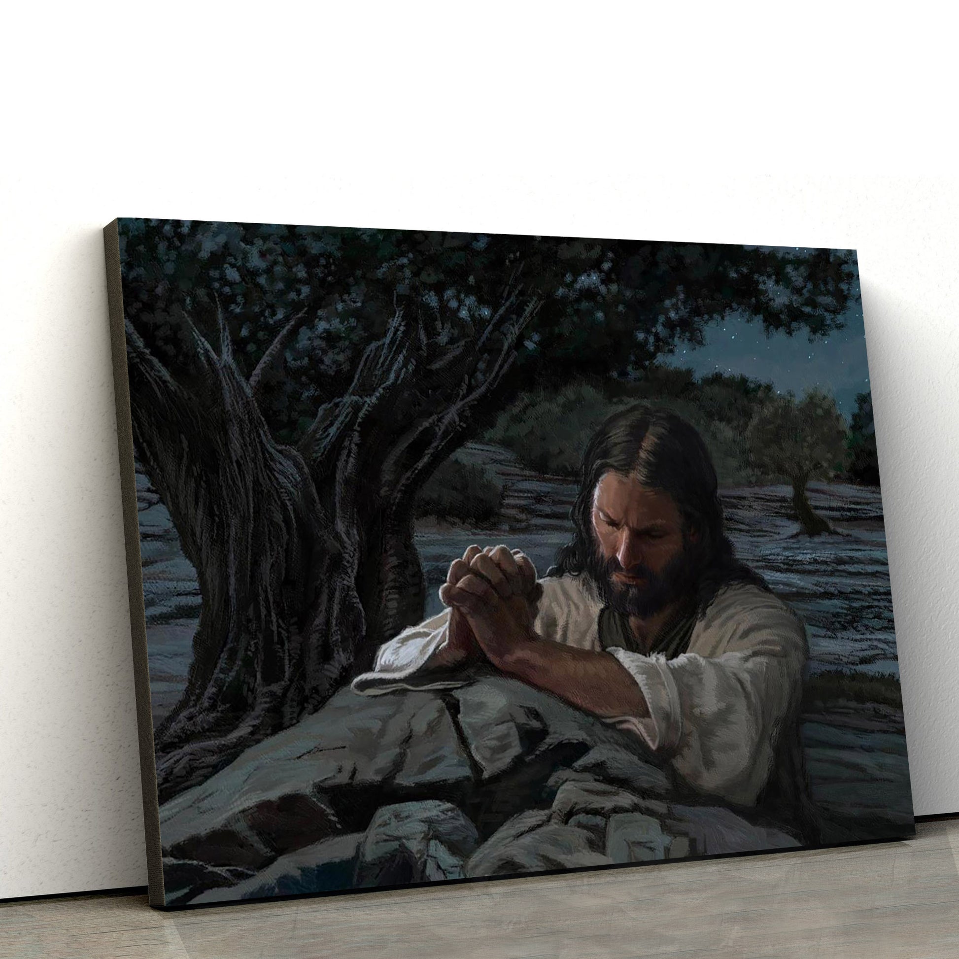 Gethsemane Canvas Wall Art - Jesus Picture - Christian Wall Decor