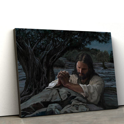 Gethsemane Canvas Wall Art - Jesus Picture - Christian Wall Decor