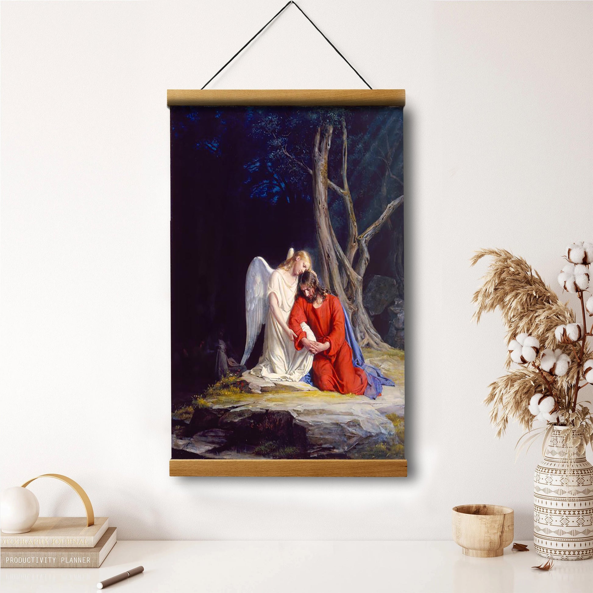 Gethsemane Hanging Canvas Wall Art - Christan Wall Decor - Religious Canvas