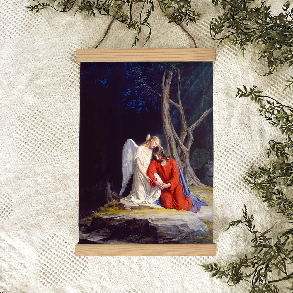 Gethsemane Hanging Canvas Wall Art - Christan Wall Decor - Religious Canvas
