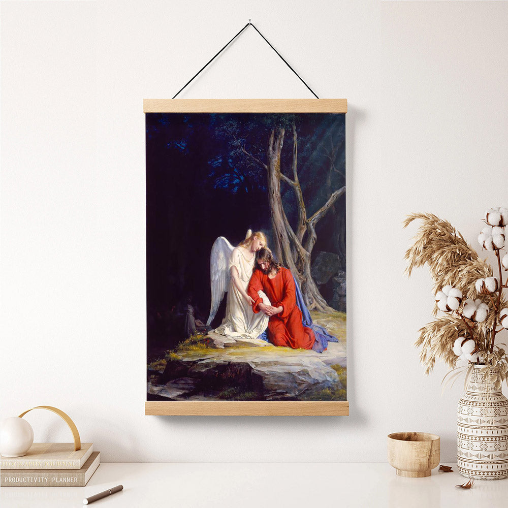 Gethsemane Hanging Canvas Wall Art - Christan Wall Decor - Religious Canvas