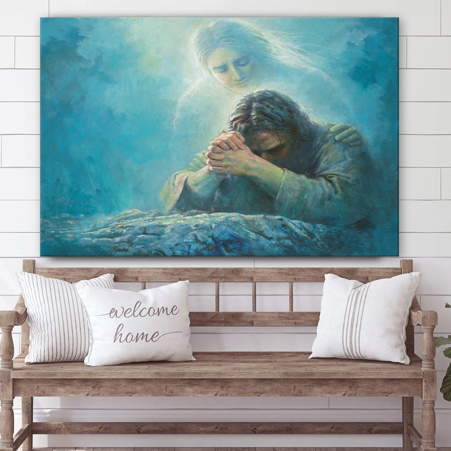 Gethsemane Prayer Canvas Wall Art - Jesus Picture - Christian Wall Decor
