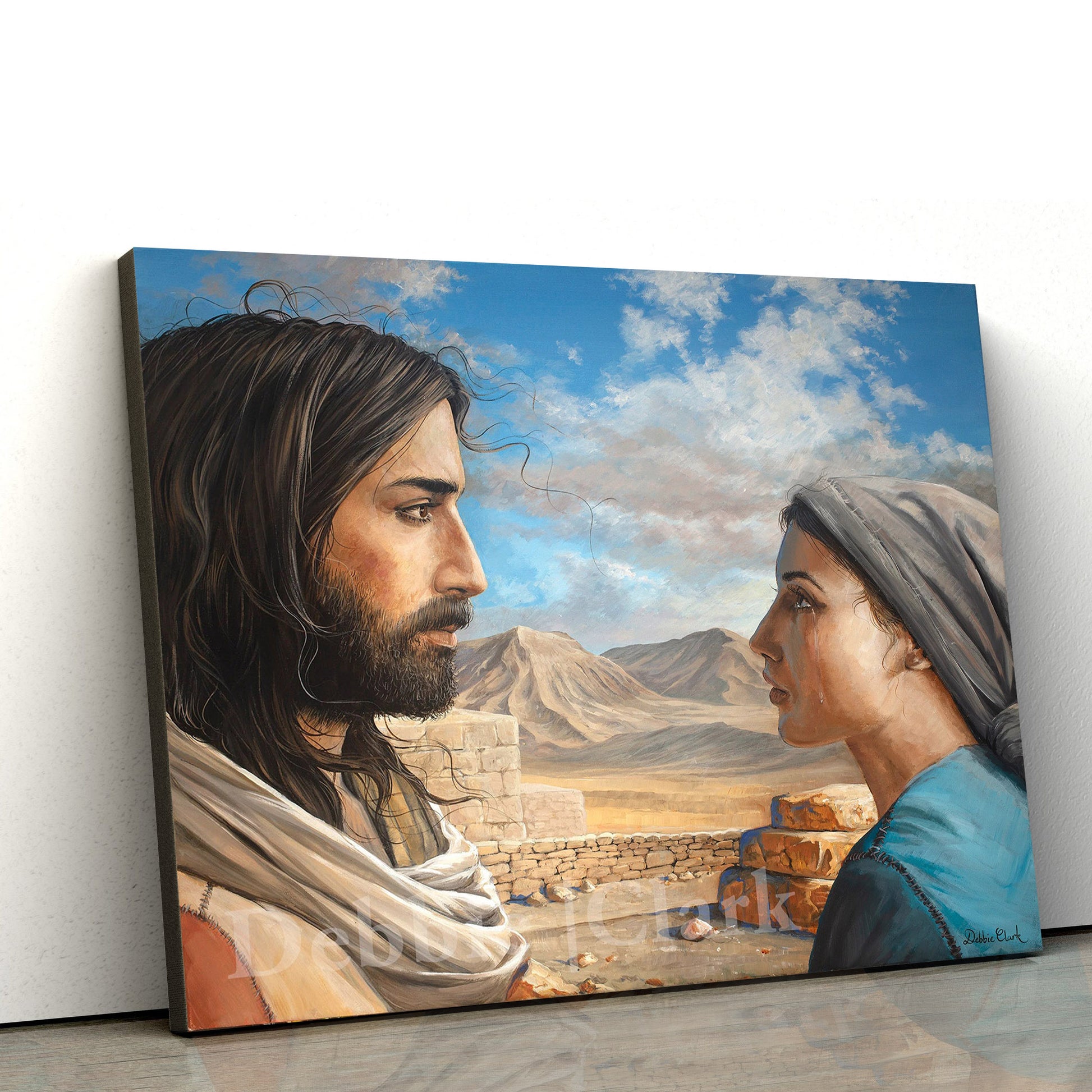 Gicl Jesus And Martha Christian Art - Canvas Pictures - Jesus Canvas Art - Christian Wall Art