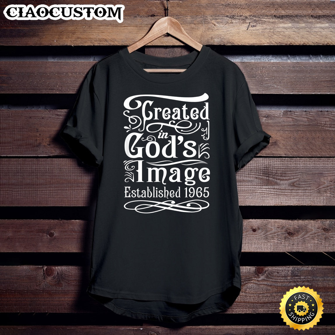 Gift For 55 Year Old Christian Jesus 1965 55th Birthday Unisex T Shirt - Men Women T-Shirts