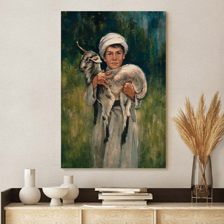 Gift To The King Portrait Canvas Wall Art - Christmas Gift
