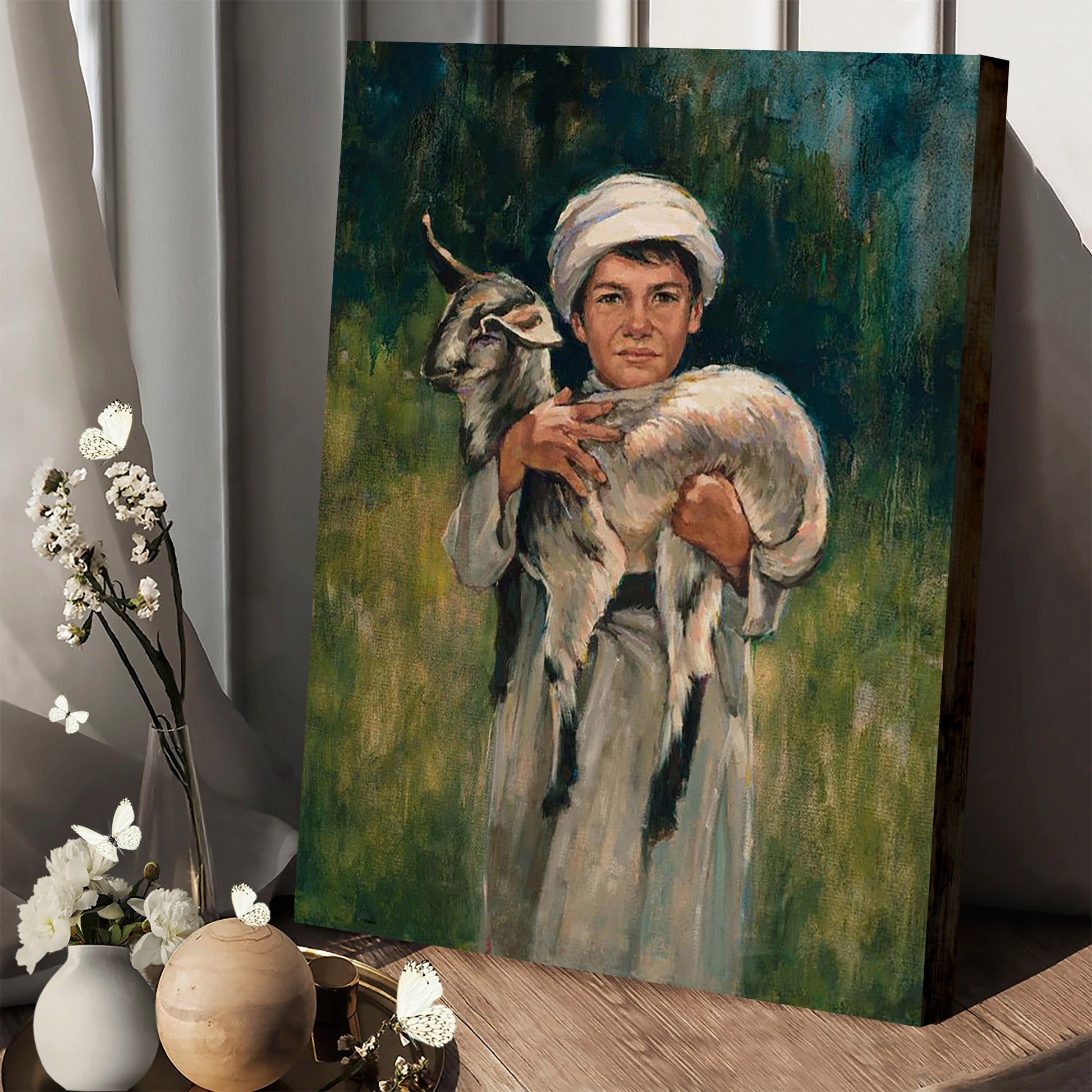 Gift To The King Portrait Canvas Wall Art - Christmas Gift