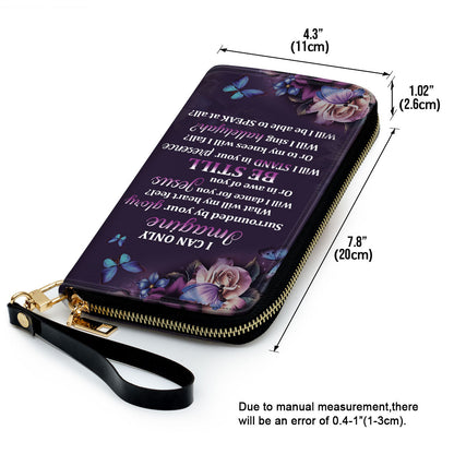Gifts For Women Purple I Can Only Imagine Clutch Purse For Women - Personalized Name - Christian Gifts For Women