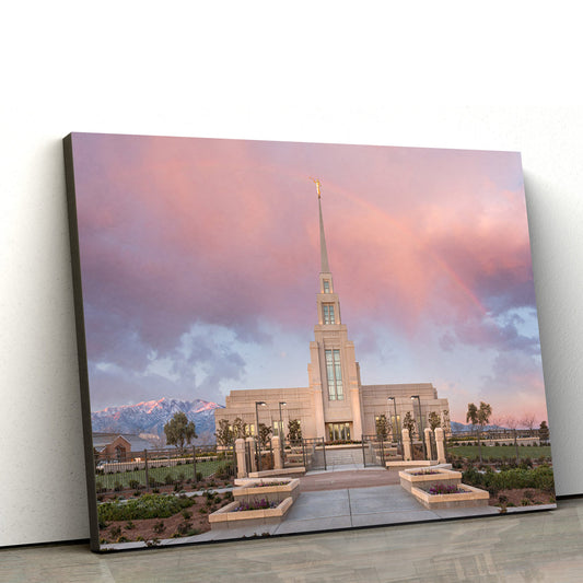 Gila Valley Temple Gila Valley Canvas Wall Art - Jesus Christ Picture - Canvas Christian Wall Art