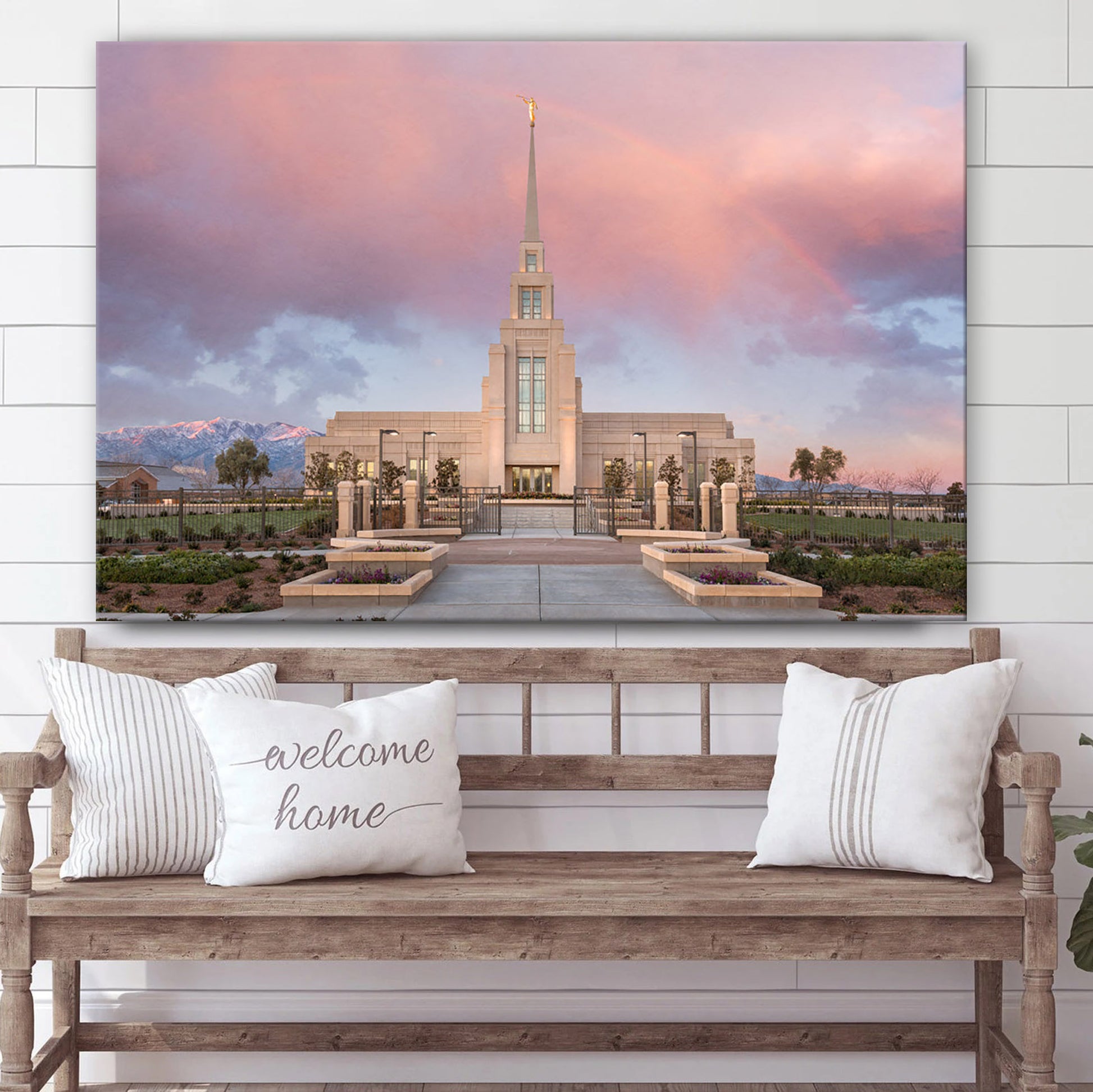 Gila Valley Temple Gila Valley Canvas Wall Art - Jesus Christ Picture - Canvas Christian Wall Art