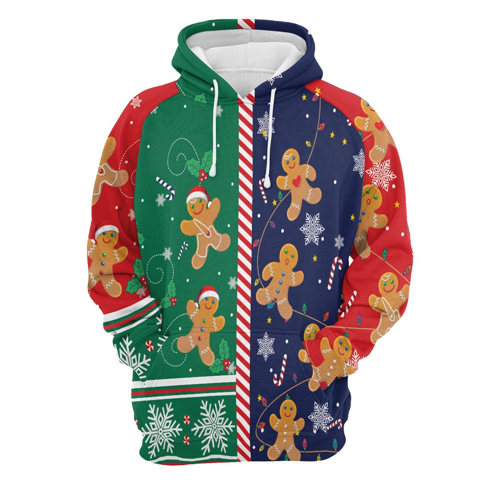 Gingerbread Christmas Cookies All Over Print 3D Hoodie For Men And Women, Best Gift For Dog lovers, Best Outfit Christmas