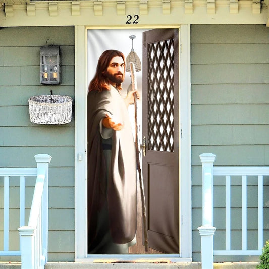 Give Me Your Hand Door Cover - Jesus Door Cover - Religious Door Decorations
