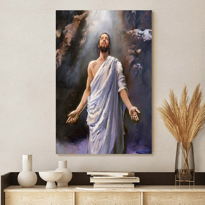 Glorious Jesus Canvas Picture - Jesus Christ Canvas Art - Christian Wall Canvas