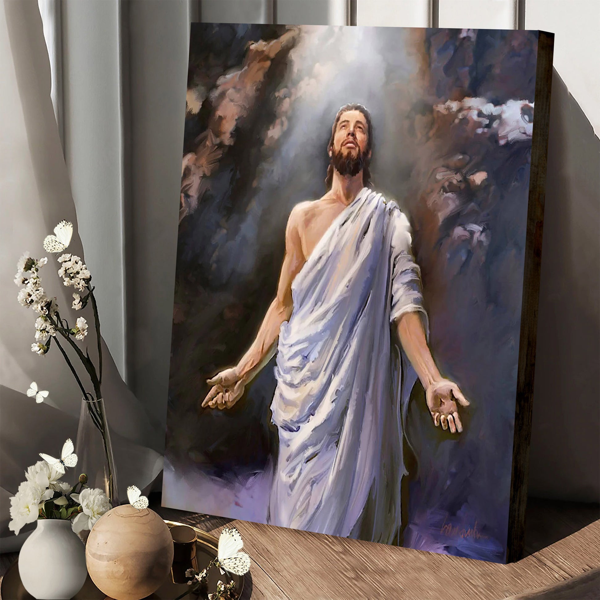 Glorious Jesus Canvas Picture - Jesus Christ Canvas Art - Christian Wall Canvas