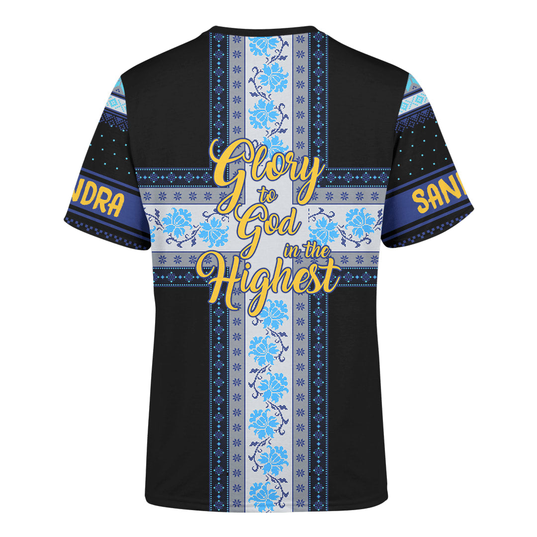 Glory To God In The Highest Customized Sweater - Christian 3d Shirts For Men Women