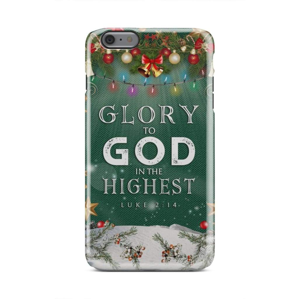 Glory To God In The Highest Luke 214 Christmas Phone Case - Bible Verse Phone Cases Samsung