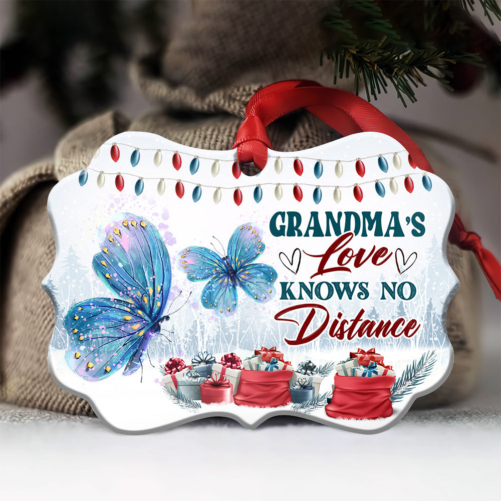 Gmg Butterfly Grandma No Distance Metal Ornament - Christmas Ornament - Christmas Gift