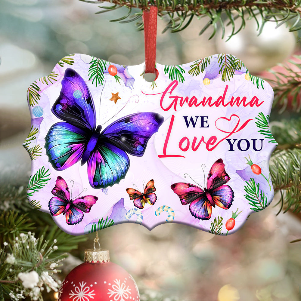 Gmg Butterfly Grandma We Love You Ornament - Christmas Ornament - Ciaocustom