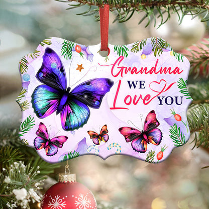 Gmg Butterfly Grandma We Love You Ornament - Christmas Ornament - Ciaocustom