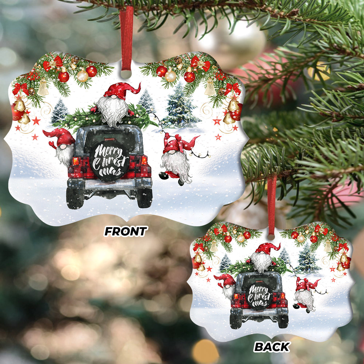 Gnome Merry Christmas Ornament 1 - Christmas Ornament - Ciaocustom