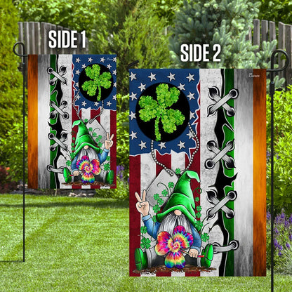 Gnome St Patrick's Day House Flag - St Patrick's Day Garden Flag - St. Patrick's Day Decorations