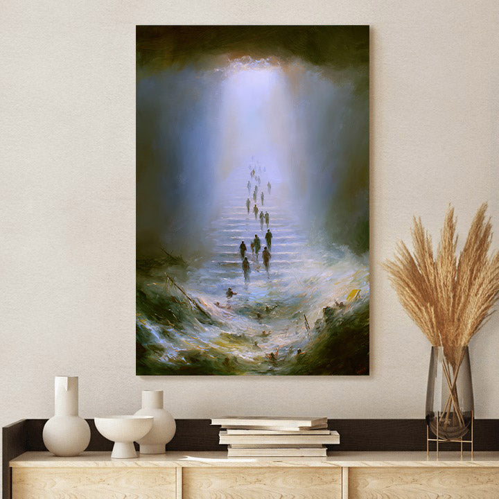 Go To Heaven Wall Art Canvas - Christian Canvas Wall Art - Gift For Farmer