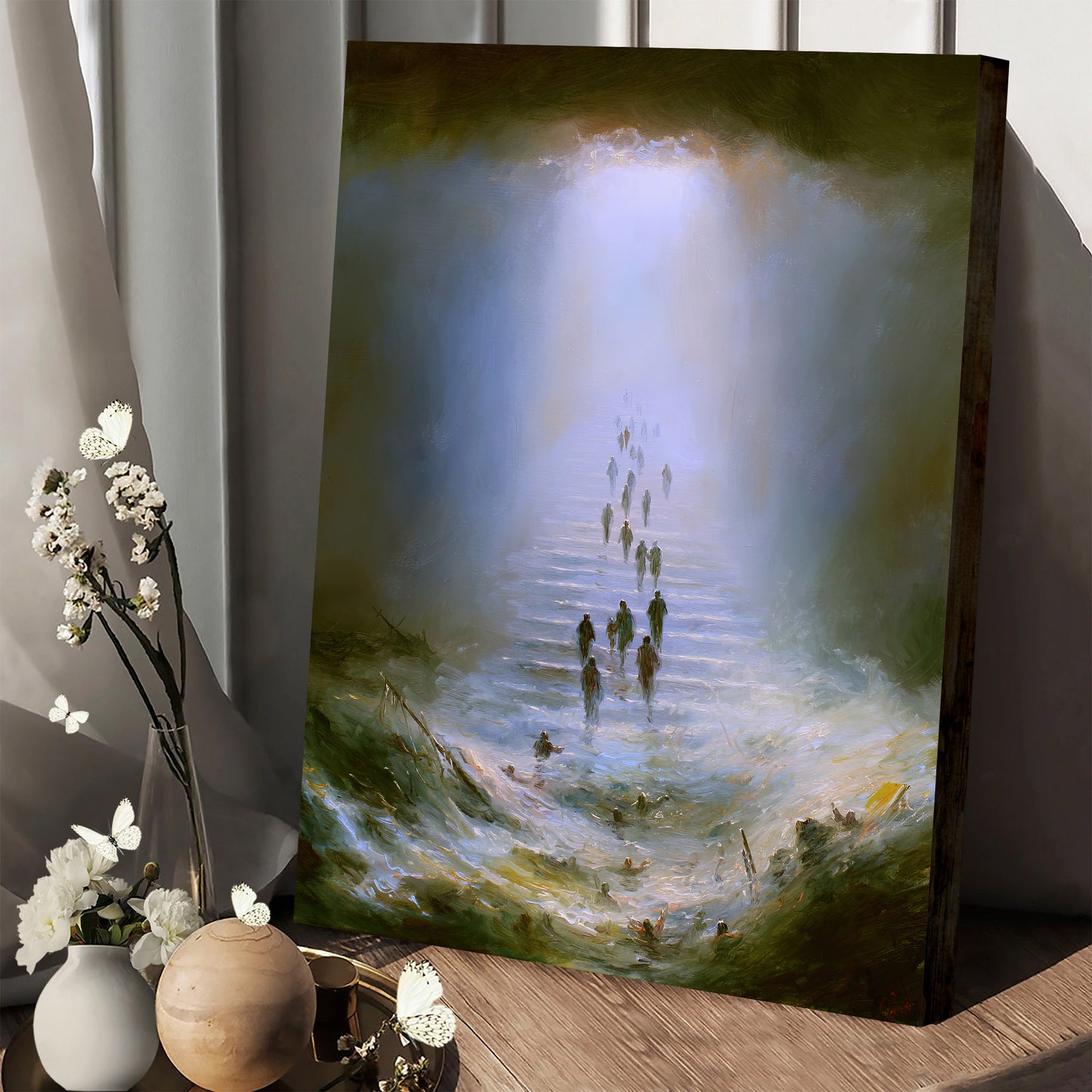 Go To Heaven Wall Art Canvas - Christian Canvas Wall Art - Gift For Farmer