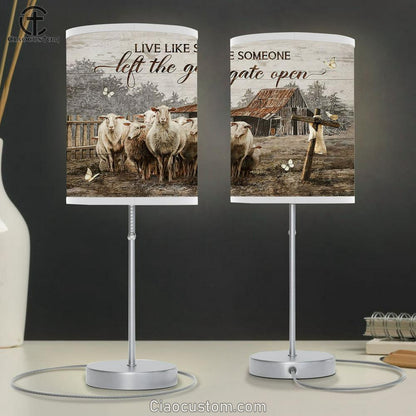 Goat Live Like Someone Left The Gate Open Lamp Art Table Lamp - Christian Lamp Art - Religious Art