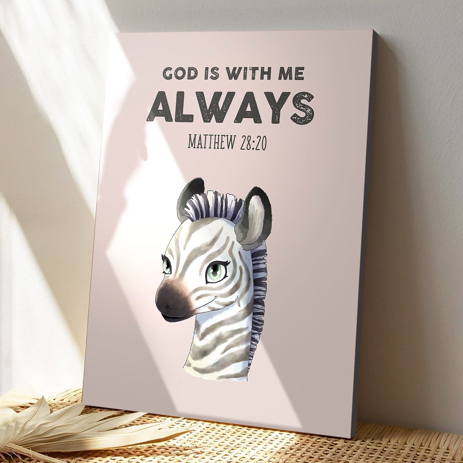 Horse - God Is With Me Always - Christian Canvas Prints - Faith Canvas - Bible Verse Canvas - Ciaocustom