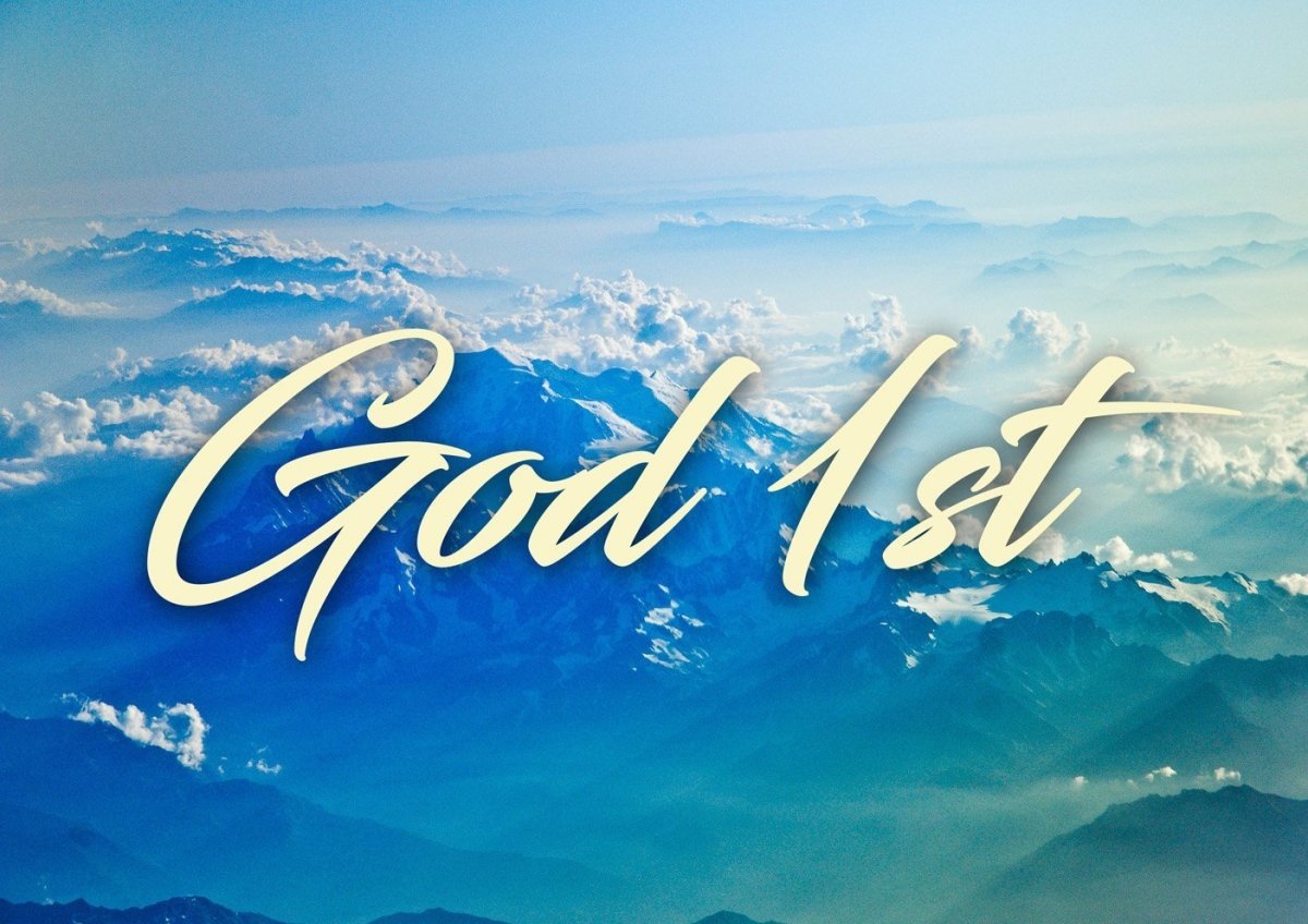 God 1st Christian Quotes Wall Art Canvas - Christian Canvas Wall Art