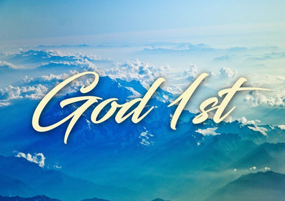 God 1st Christian Quotes Wall Art Canvas - Christian Canvas Wall Art