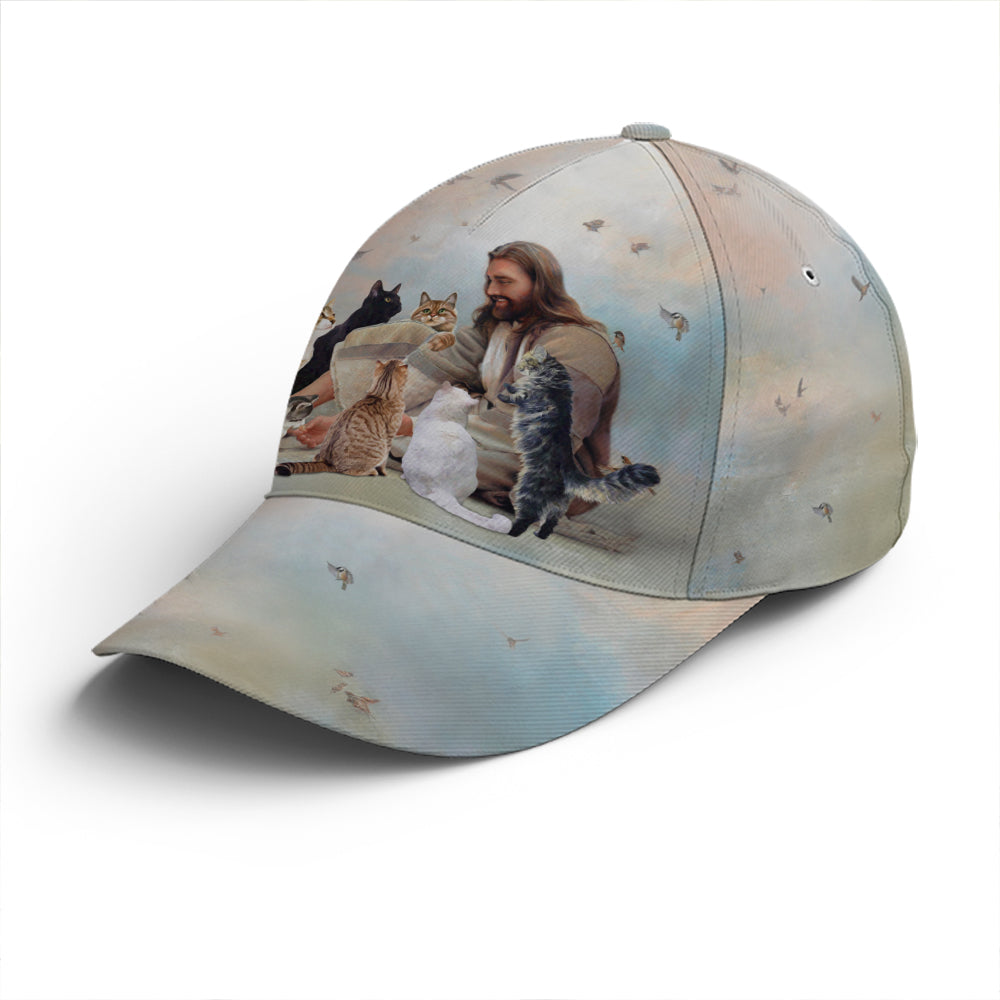 God And Cats Angels Baseball Cap