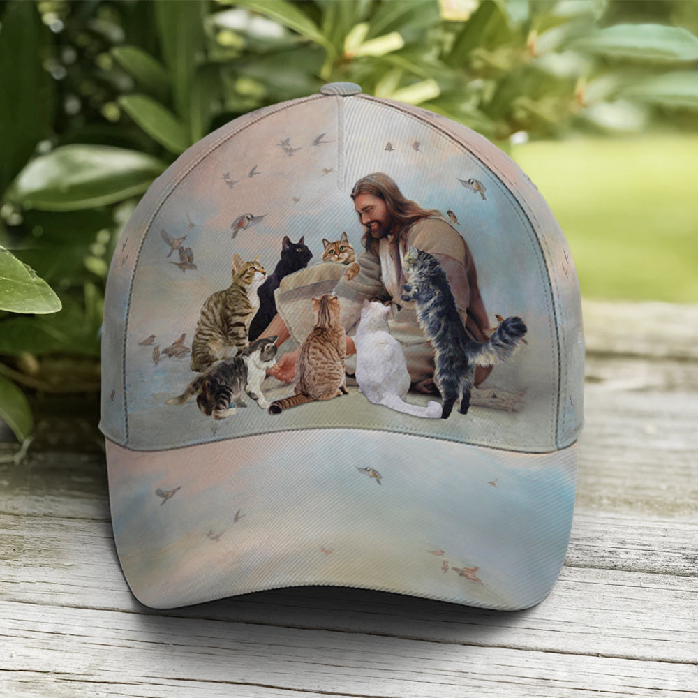 God And Cats Angels Baseball Cap