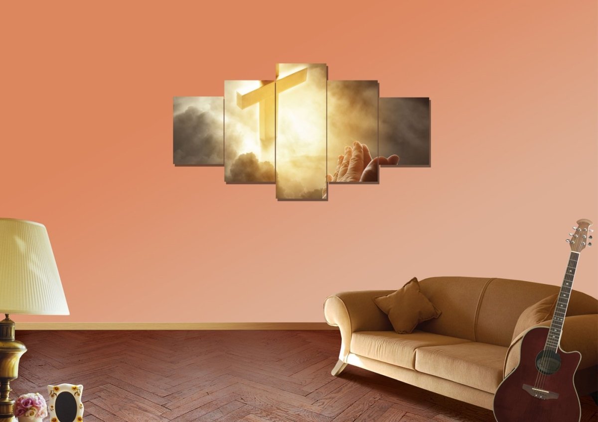 God Answers Prayers Art - Christian Canvas Wall Art