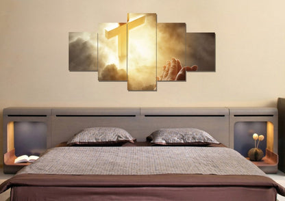 God Answers Prayers Art - Christian Canvas Wall Art