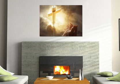 God Answers Prayers Art - Christian Canvas Wall Art