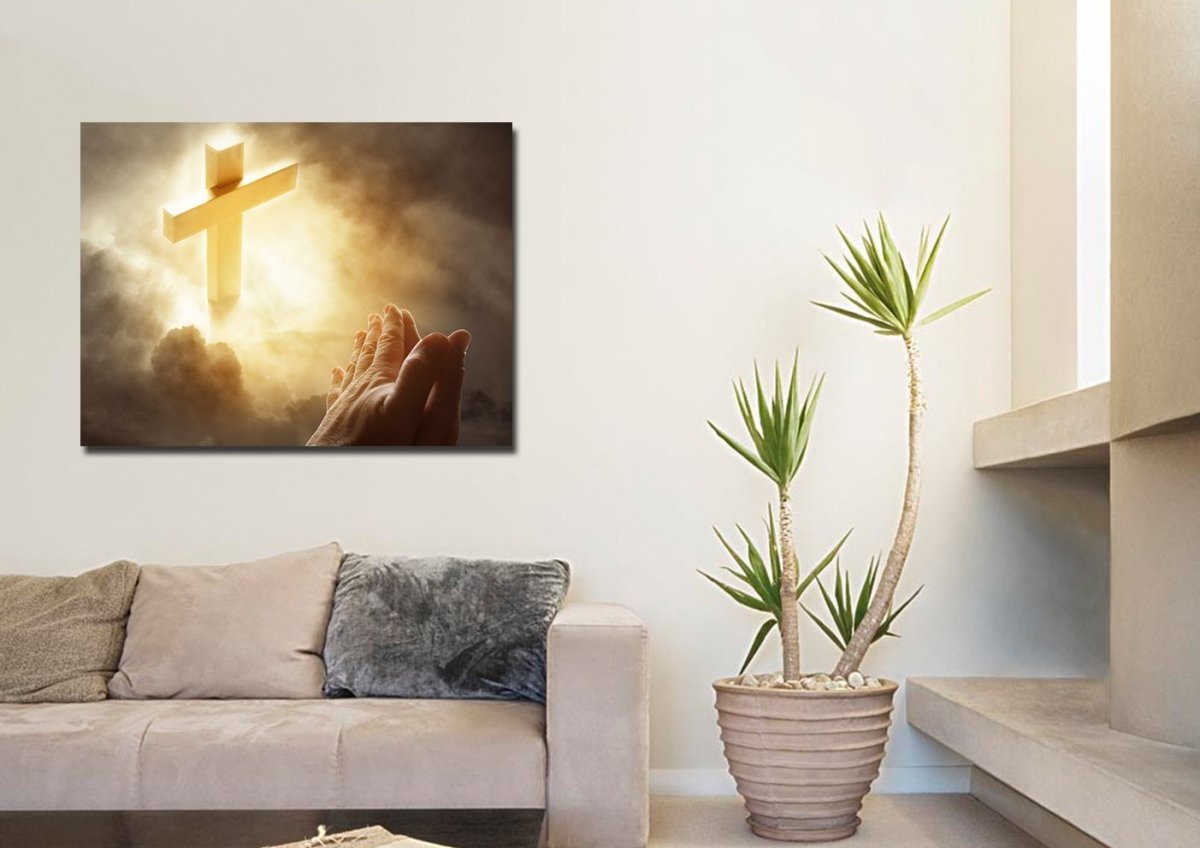 God Answers Prayers Art - Christian Canvas Wall Art