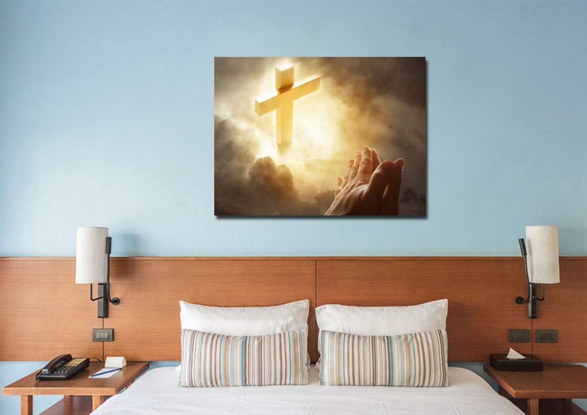God Answers Prayers Art - Christian Canvas Wall Art