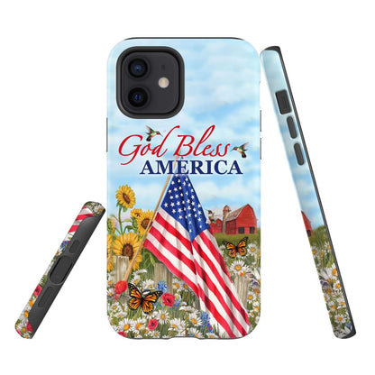 God Bless America Christian Phone Case - Scripture Phone Cases - Iphone Cases Christian