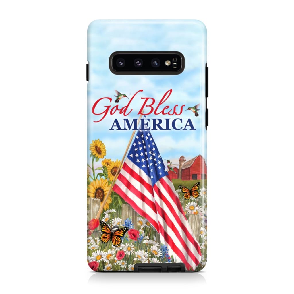 God Bless America Christian Phone Case - Scripture Phone Cases - Iphone Cases Christian