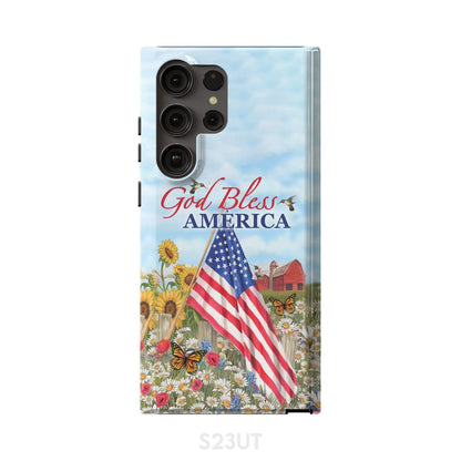 God Bless America Christian Phone Case - Scripture Phone Cases - Iphone Cases Christian