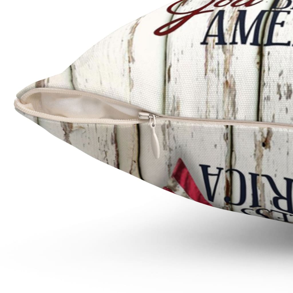 God Bless America Christian Pillow 2