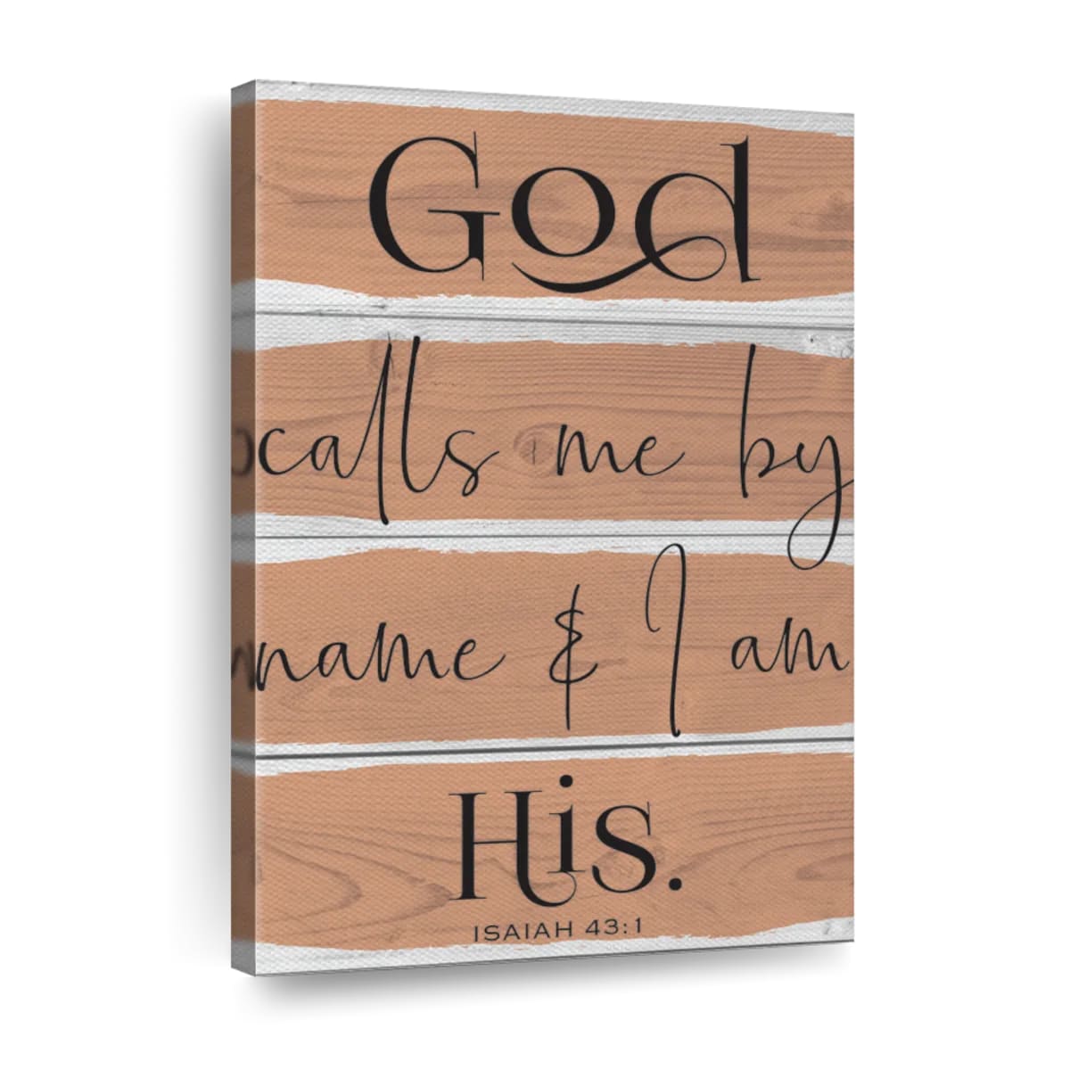 God Calls Me By Name Canvas Wall Art - Christian Wall Decor Art - Religious Wall Decor