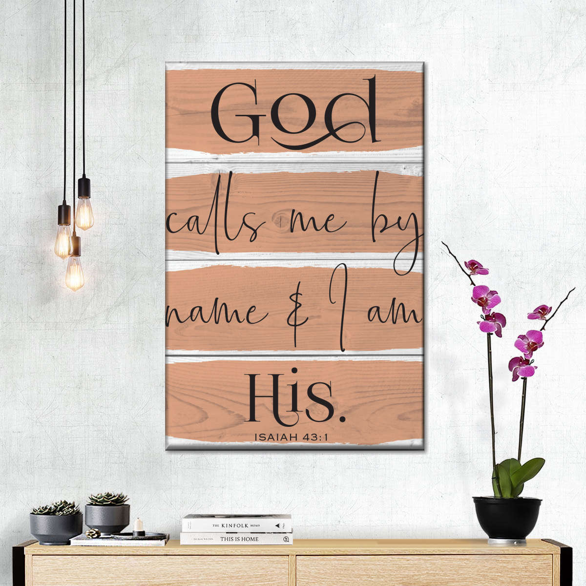 God Calls Me By Name Canvas Wall Art - Christian Wall Decor Art - Religious Wall Decor