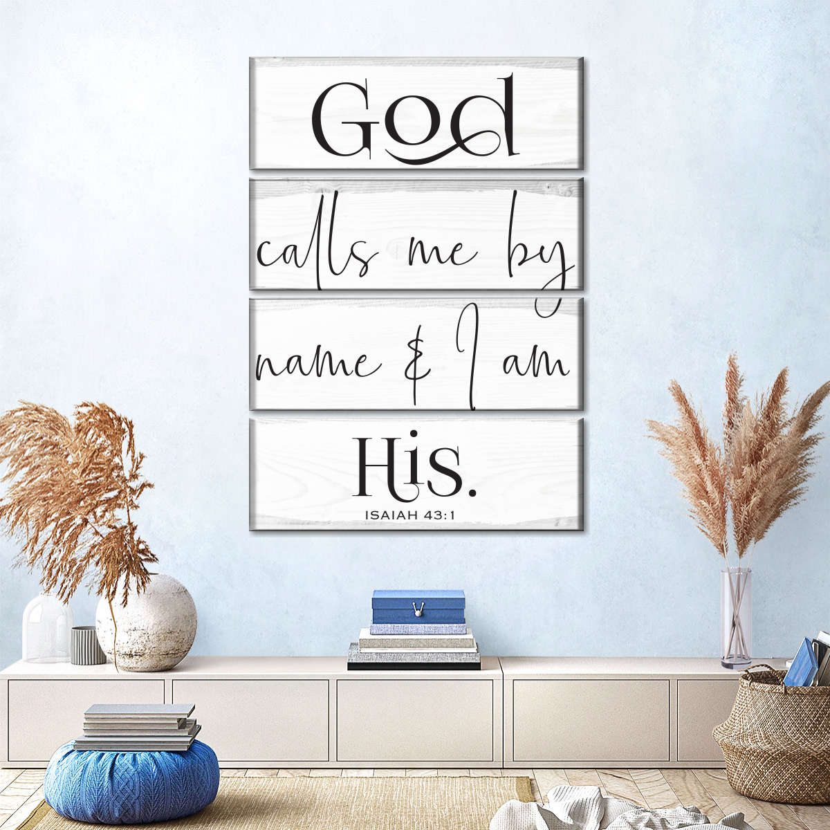 God Calls Me By Name Canvas Wall Art 1 - Christian Wall Decor Art - Religious Wall Decor