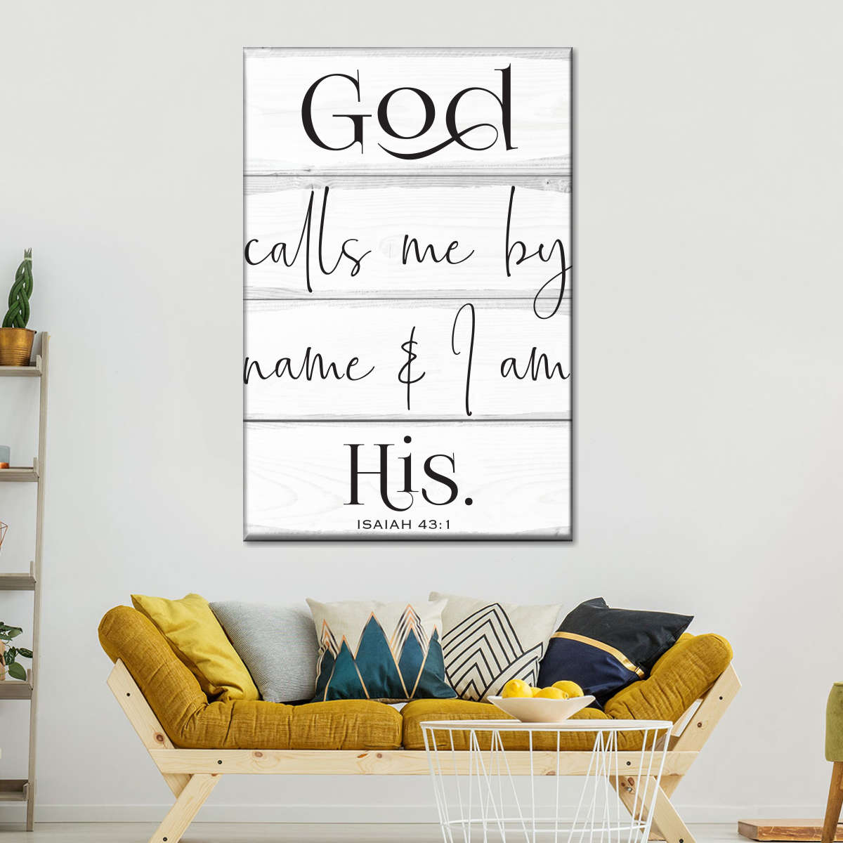 God Calls Me By Name Canvas Wall Art 1 - Christian Wall Decor Art - Religious Wall Decor