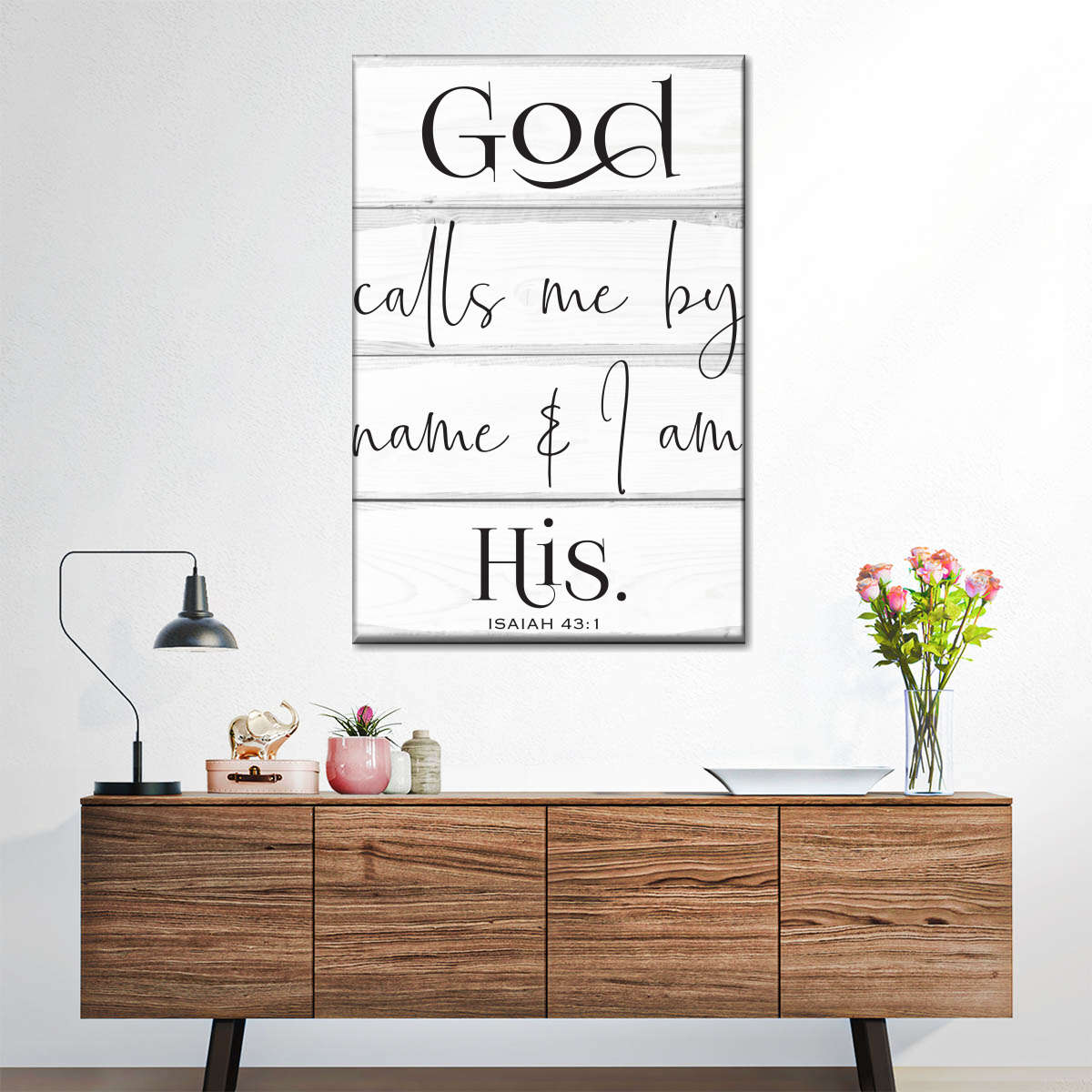 God Calls Me By Name Canvas Wall Art 1 - Christian Wall Decor Art - Religious Wall Decor