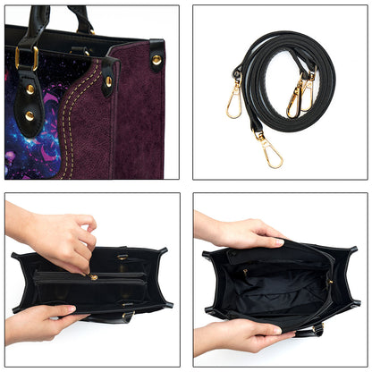 God Calls You His Treasure Leather Bag - Custom Name Butterfly Leather Handbag - Christian Gifts For Women