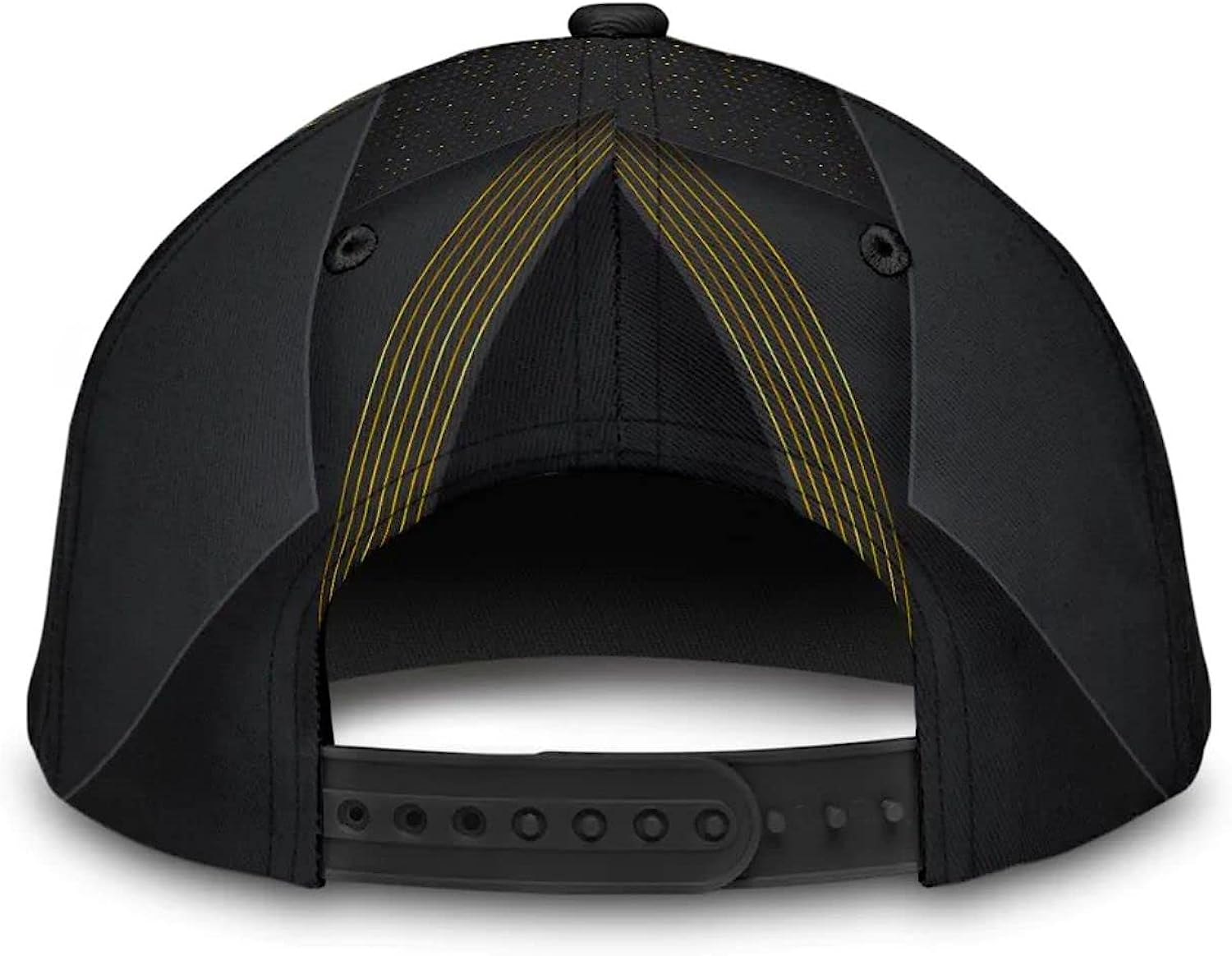 God Cross Metal Gold All Over Print Baseball Cap - Christian Hats For Men Women
