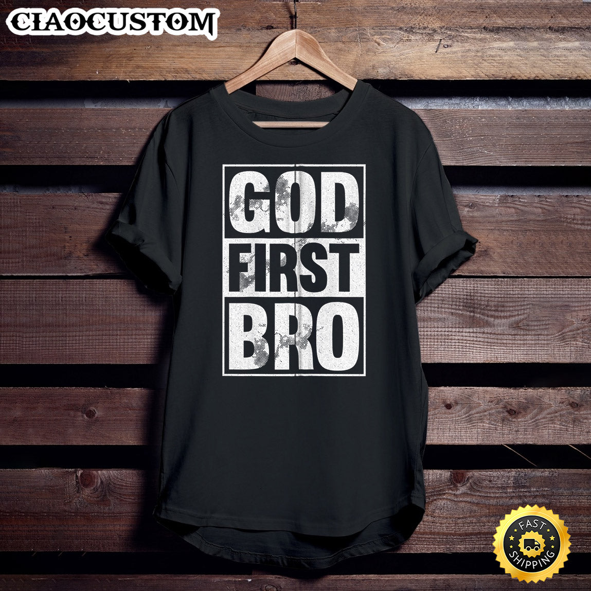 God First Bro Christmas Cool X Mas Religious Christian Unisex T Shirt - Men Women T-Shirts