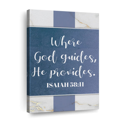 God Guides II Canvas Wall Art - Christian Wall Decor Art - Religious Wall Decor